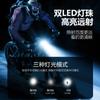 Luz de bicicleta con bocina solar faro luz multifuncional para ciclismo al aire libre iluminación luz nocturna carga dual USB luz nocturna