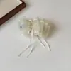 Pinza para el Cabello de Tiburón con Lazo de Malla, Pasador para la Parte Posterior de la Cabeza, Exquisito Accesorio para el Cabello con Pinza de Resorte de Encaje, Pinza de Garra, Pinza Banana