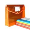 Bolsa Transparente A4 de Grande Capacidade Bolsa com Botão Bolsa para Documentos Bolsa Classificadora de Provas de Aluno Bolsa para Reforço Bolsa de Armazenamento de Informações