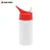 Botella de Agua de Transferencia Térmica Portátil para Exteriores Botella de Agua para Coche Ciclismo Exportación Deportiva Boca de Águila Botella de Agua con Popote Impresión de Patrón de Logo