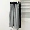 Pantalones casuales nuevos para mujer de talla grande, estilo coreano de otoño, con efecto adelgazante, corte tridimensional, cordón, cintura elástica y diseño de pierna recta.. 1024
