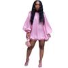 Otoño e invierno 2021 Comercio exterior europeo y americano Vestido sexy suelto con hombros descubiertos para mujer eBay AliExpress wish