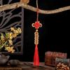 Latón Wudiqian de puerta en puerta nudo chino colgante calabaza de cobre se puede instalar cinabrio enviar gancho colgante fabricantes al por mayor