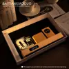 Set de regalo acrílico para aniversario del campus: reloj de carga inalámbrica, portalápices y pequeña luz de noche - un regalo personalizado y creativo