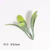 Hoja artificial hierba acuática Hoja Escarcha Blanca spray hoja blanca ramillete de boda flor de sujeción decoración accesorios hechos a mano diy material