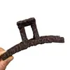 Presilha de Cabelo Coreana Dongdaemun Estampa de Leopardo Simples para Mulheres, Presilha de Tubarão para Coque na Nuca, Acessório de Cabelo para Cabelo Grosso, Grampo
