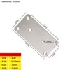 Código de Esquina de Acero Inoxidable Ángulo de Hierro/Soporte para Placa de Estante Soporte en Forma de L Conector Triángulo Pieza de Hierro Soporte de Código de Esquina de Ángulo Recto de 90 Grados