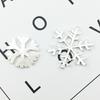 Colgante navideño de copo de nieve grande y pequeño transfronterizo, carcasa para teléfono móvil con diamantes de imitación, accesorios para el cabello, joyería DIY, accesorios de aleación, venta al por mayor al contado
