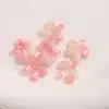 Acessórios de Adesivo de Flor de Cinco Pétalas Acrílica Perolada Colorida para Brinco Artesanal DIY, Acessórios de Adesivo para Pingente de Capa de Celular