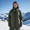 Gabardina estilo europeo y americano, cortavientos casual con capucha para primavera y otoño, prenda exterior de moda multibolsillos, chaqueta de esquí, ropa de mujer transfronteriza