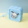 Monedero de silicona con forma de cueva cuadrada para niños, bolso cruzado para caminar, divertido y bonito bolso de silicona para cambio.