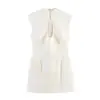 Venta Caliente Transfronteriza de AliExpress Nuevas Llegadas Primavera 2026 Vestido Mini Peludo de Moda sin Mangas para Mujer 2714111