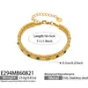 Cadena vertical de diamantes de colores misteriosos y únicos en un estilo nicho, acero inoxidable chapado en oro de 18k, joyería de alta gama para mujer, pulsera ajustable