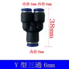 Tubo de aceite para máquina de grabado, tubo de agua, tubo de aire, conector rápido neumático, pasante, tipo T, tipo T, reductor de conexión rápida PG4/6/8/10mm