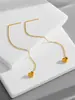 Nueva textura ~ Pendientes de plata 925 con forma de corazón mate, de alta calidad, con temperamento simple, estilo coreano.