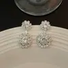 Aretes Nuevos Populares Estilo Coreano de Cuentas de la Fortuna, Tachuelas Versátiles Simples y Elegantes, Joyería para Orejas Mismo Estilo de Transmisión en Vivo al por Mayor