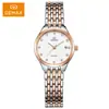 Reloj de Pulsera de Acero para Estudiantes Suizos Calendario Nuevo Ultra Delgado Moderno Sencillo Compacto para Mujer Resistente al Agua de Cuarzo