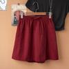 Pantalones Cortos Tipo Ropa de Trabajo para Mujer, Nuevo Diseño Verano 2026, Cintura Elástica, Anti-Exposición, de Tiro Alto, Pantalones Cortos Tipo Falda de Secado Rápido en Línea A