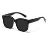 Conjunto de gafas de sol con montura grande, gafas de sol para hombres y mujeres que conducen, gafas polarizadas para miopía, TikTok, anti-ultravioleta, Internet, celebridades, todo a juego, nueva moda