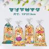 Bolsas de Dulces de Pascua Transfronterizas Originales Bolsas Planas de Opp Conejo Huevo Snacks Galletas Regalos Bolsas de Venta Caliente Transfronterizas