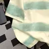 Camiseta de Manga Corta para Mujer Estilo Coreano Americano Linda e Interesante Diseño de Color Contrastante Verano Aspecto Adelgazante Algodón Tie-Dye Top Casual