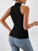 2024 Primavera e Verão Novo Amazon AliExpress Cross-border Especial para Neck Sleeveless Sanding Pit Knitted Vest