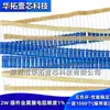 Resistor de filme metálico de precisão de 2 watts 10R 11R 12R 13R ohm 1% de inserção reta com trança de anel de cinco cores