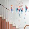 Shangyi SP64129 Apanhador de Sonhos Criativo de Pena Adesivos de Parede Autoadesivos Decoração de Parede de Fundo para Sala de Estar Adesivos Atacado Transfronteiriços