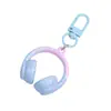 Caídas Acrílicas Se Enamoran de la Música Cadena para Auriculares Teléfono Móvil Llavero Genial Versátil Colgante para Mochila de Estudiante Llavero Venta al por Mayor