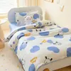 Funda Nórdica Infantil Pieza Única 100% Algodón Puro Guardería Niñas Siesta 120x150x200 Juego de Funda Nórdica para Bebé