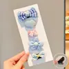 Pinza de Nube para Niña Estilo Coreano Simple de Tela Lunares Pinza BB para Parte Trasera de la Cabeza o Flequillo