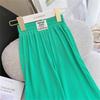 Pantalones casuales de verano para niñas, estilo occidental, personalizados, de estilo coreano, de seda helada, con pierna ancha y antimosquitos.