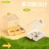 Bañera para Loros con Comedero Antisalpicaduras, Doble Propósito para Baño, Adecuada para Periquitos y Cacatúas, Bañera Exterior para Pájaros