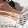 Pulsera de cadena de serpiente redonda simple japonesa y coreana acero inoxidable chapado en oro cuerda para la mano joyería de moda para hombres y mujeres pulsera fina venta al por mayor