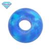 Huagang Gem Full Hole Esférico OPAL Imitação Opala Gem Pedra Nua Sintético Bead Opala Azul OP05