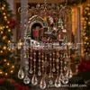 Novo sino de vento transfronteiriço anjo de Natal pingente decoração ornamento pendurado apanhador de sol