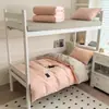 Nuevo Modelo 2026 Conjunto de Tres Piezas Color Sólido Bicolor 100% Algodón para Estudiantes, Compra Única para Dormitorio Universitario Conjunto de Seis Piezas 100% Algodón
