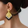 Venta Directa de Fábrica Transfronterizos Ecológicos Pendientes de Estilo Étnico Bohemio Europeo y Americano con Cadenas para Orejas y Colgantes, Modernos Accesorios para Orejas de Estilo Étnico Exótico