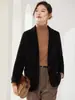 Nuevo Abrigo de Lana de Doble Cara de Alta Gama para Mujer Otoño e Invierno 2026, Corte Ajustado, Cuello de Solapa, Estilo Corto, Adecuado para Figuras Pequeñas