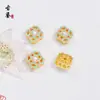 Acessórios DIY Pérola Azul Queimado Ruyi Trevo de Quatro Folhas Nuvem de Fundo Contas Espaçadoras Pulseira Colar Materiais Atacado Joias Estilo Chinês