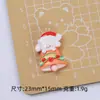 Animales Lindos de Navidad Dibujos Animados Hecho a Mano DIY Accesorios para Joyería Pegamento de Crema Resina Accesorios Pequeños Paquete de Materiales para Pasadores