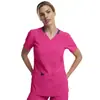 Amazon Uniformes Quirúrgicos de Hospital Poliéster Batas Quirúrgicas Camisas Ropa para Lavar a Mano para Dentistas y Enfermeras de Mujer Manga Corta