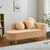 Sofá Bege para Apartamentos Pequenos, Sofá de Sala, Sofá de Tecido Moderno para Lojas de Roupas e Pousadas, Sofá Preguiçoso