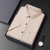 Nuevas Camisas de Algodón y Lino de Manga Corta para Otoño para Hombres Holgadas Casuales Finas de Lino Cuadros Talla Grande Suaves para Personas de Mediana Edad y Mayores