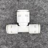 Conector rápido sin enchufes, codo recto de 3 cambios, 9,5 mm, 6,5 mm, tubo en T variable, unión de tres diámetros de giro