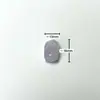 Colgante de Hebilla de Seguridad de Ágata Blanca Natural de Alta Calidad Accesorios Colgantes para Pulsera de Mujer DIY Popular en Transmisión en Vivo Cuentas Sueltas al por Mayor