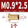 Rebites Olhal de Cobre Banhado a Ouro, Rebites Ocos de Cobre, Rebites com Furo Passante, Anéis de Fixação de Cobre M0.9M1.5M2M3M4M5M6