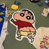 Tapete com Formato Especial de Desenho Animado Crayon Shin-Chan Decoração de Sala de Estar Tapete de Chão Imitação de Caxemira Cobertor de Quarto ao Lado da Cama Tapete de Banheiro Absorvente para os Pés