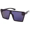 Gafas de sol retro de montura grande coloridas transfronterizas personalidad tendencia europea y americana procesamiento personalizado de gafas de sol para mujer 2185