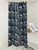 Pantalones Anchos de Elefante de Comercio Exterior Están Especialmente Diseñados para Primavera y Verano de Cintura Alta Sueltos de Pierna Recta Largos hasta el Piso Casuales de Nuevo Estilo Tailandés para Mujer